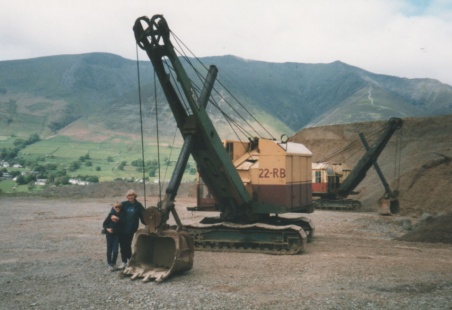 Ruston 22 RB Excavator at the Quarrying Museum in Threlkeld, Cumbria